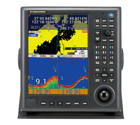 GPS/WAAS COLOR CHART PLOTTER with FISH FINDER Model GP-3700F